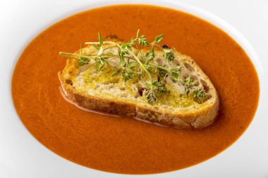 Kasede taze domates çorbası 