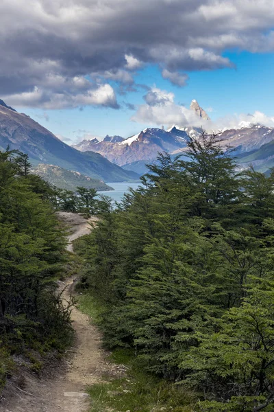 Trail Fitz Roy Mountain Patagonia — Stock Photo, Image