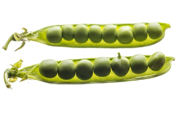 Closeup Open Raw Pea — Stock Photo, Image