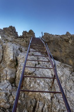 çelik merdiven Doğum via ferrata Mittenwald 
