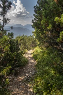 Ferrata Mittenwald 'a giden yolun bir kısmı 