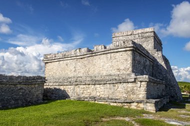 Tulum Meksika 'da Maya harabeleri 