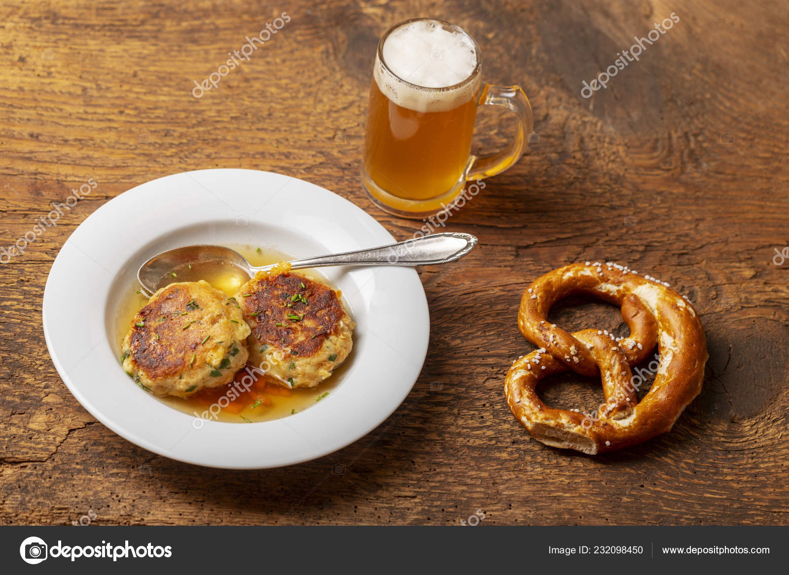 Bavarian Kaspressknoedel Cheese Dumpling Stock Photo by ©bernjuer 232098450