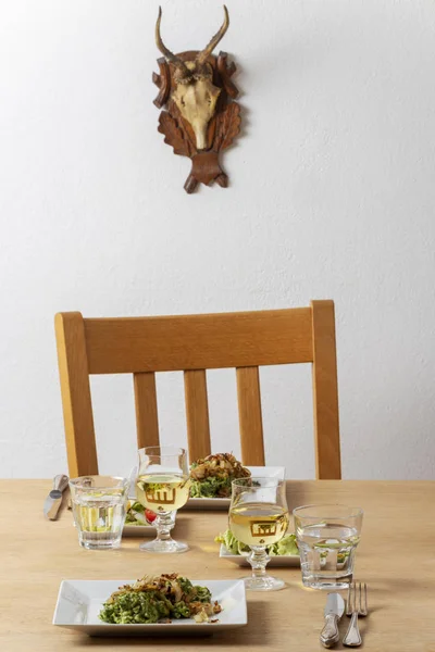 Austrian Kaesspaetzle Table — Stock Photo, Image