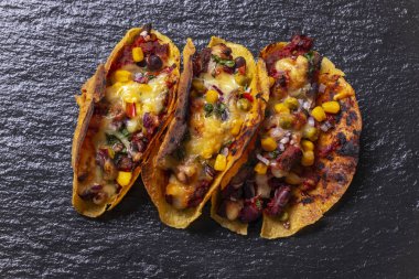 Izgara tacoların genel görünümü