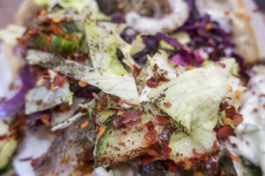 Baharatların donörde yakın plan çekimi 