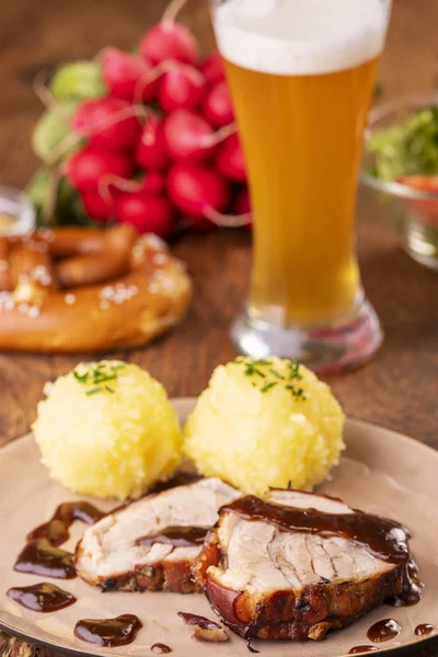 Bavarian roasted pork — Stock Photo, Image