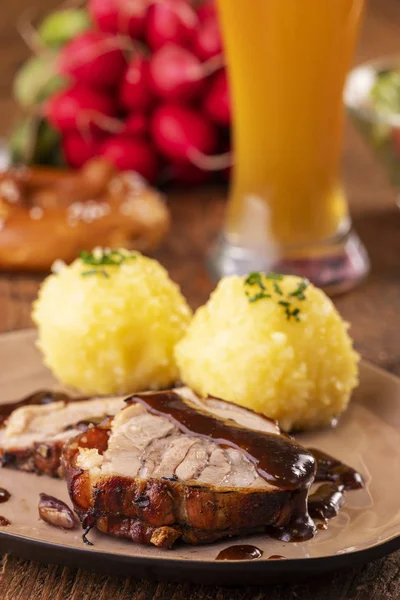 Bavarian roasted pork — Stock Photo, Image