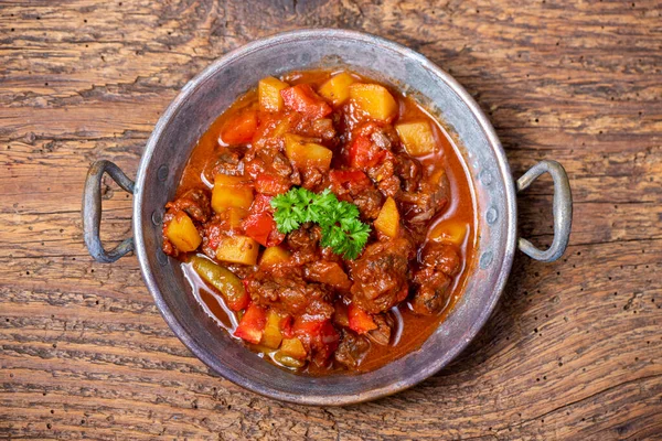 Hungarian Goulash Meat Potatoes — Stock Photo, Image