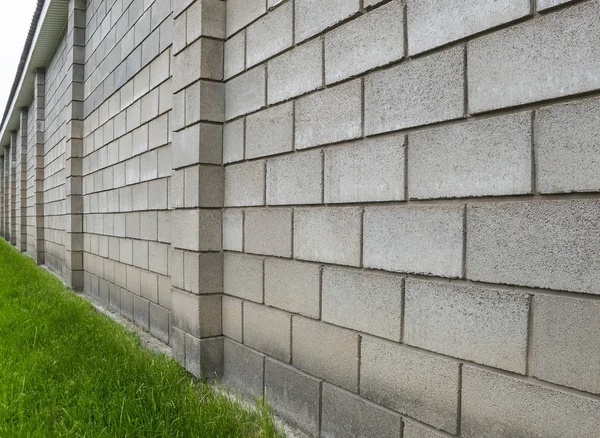 Schlackenmauer Zaun — Stockfoto