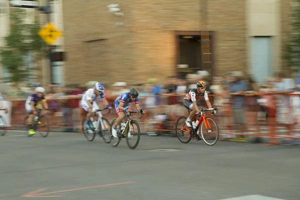 Boise Idaho Juillet 2016 Groupe Coureurs Essayant Courir Vers Arrivée — Photo