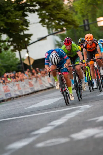 Boise Idaho Juillet 2018 Déterminé Terminer Course Coureur Donne Tout — Photo