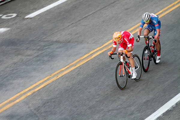 Boise Idaho Juillet 2018 Deux Coureurs Affrontent Critère Boise Twlight — Photo