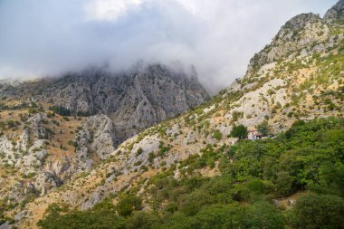 Yunanistan'daki dağ manzarası