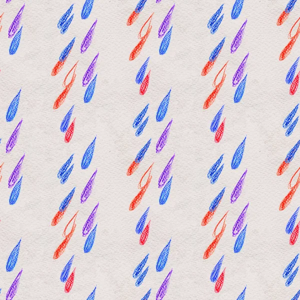 Coloful gotas de lluvia patrón sin costura —  Fotos de Stock