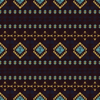 geometrik etnik seamless modeli.