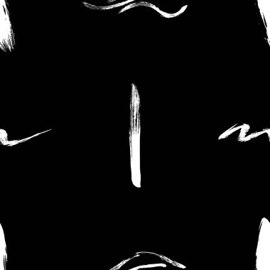 Seamless modeli el fırça darbeleri ile çekilmiş. Soyut darbeleri illüstrasyon vektör.