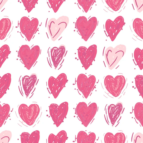심장이 달린 무감각 한 패턴이지. 발렌틴들의 날 배경 — 스톡 벡터