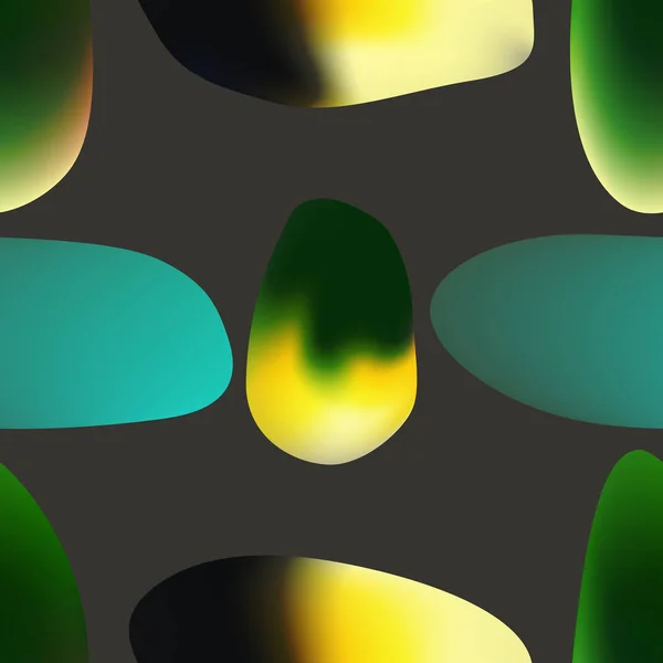 ベクトルシームレスパターン。抽象的なカラフルな形状の背景. — ストックベクタ
