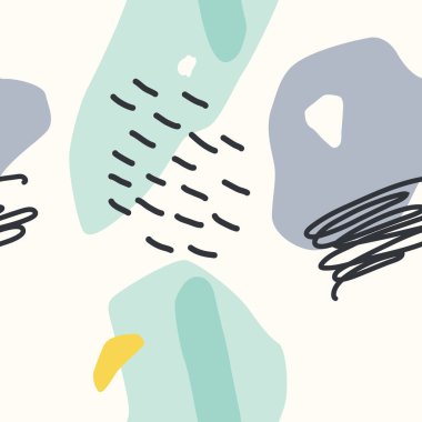 Vektör seamless modeli. Fırça darbeleri ile arka plan.