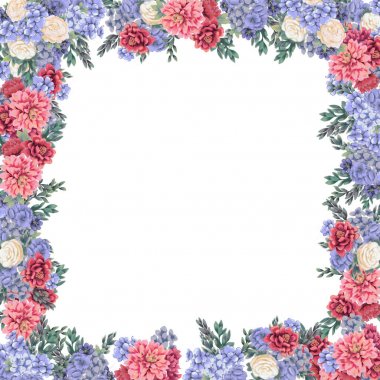 Tasarım için çiçek çerçevesi tarih kartlarını, davetiyeleri, posterleri ve doğum günü süslemelerini kaydet