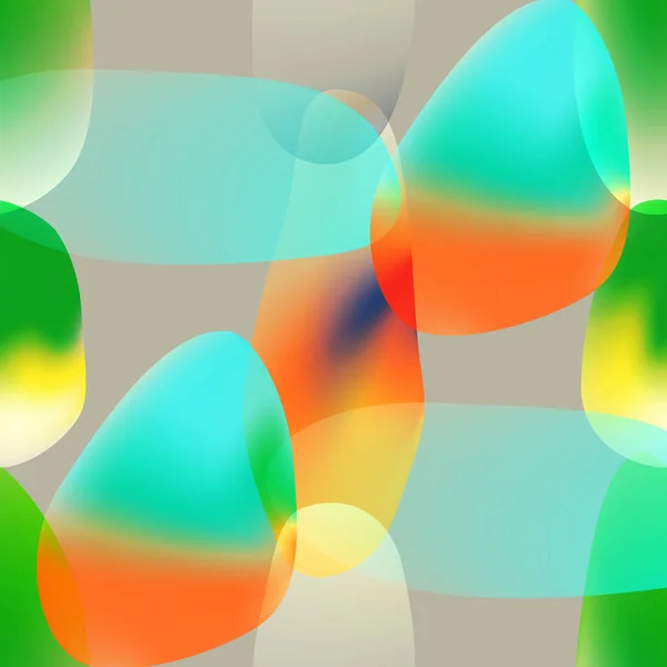 ベクトルシームレスパターン。抽象的なカラフルな形状の背景. — ストックベクタ