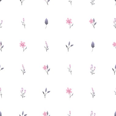 Gül ile Dikişsiz desen vektör çiçek tasarımı. Romantik arka plan baskısı