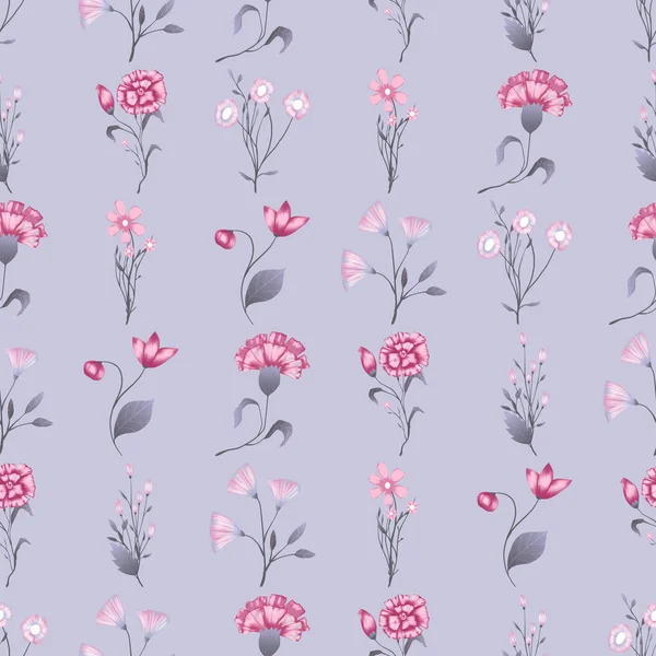 Sömlös mönster vektor blommönster med rosor. Romantiskt bakgrunds tryck — Stock vektor