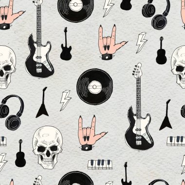 Kusursuz Kaya arka planı. Soyut müzik modern desen.