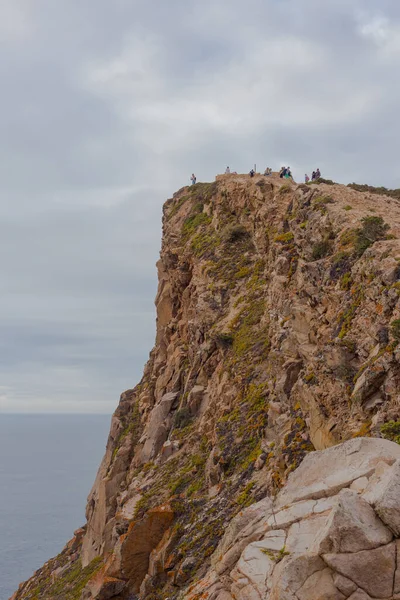 CABO DA ROCA, PORTUGAL - 20 september 2019: Toeristen in Cabo da Roca. Kaap Roca — Stockfoto