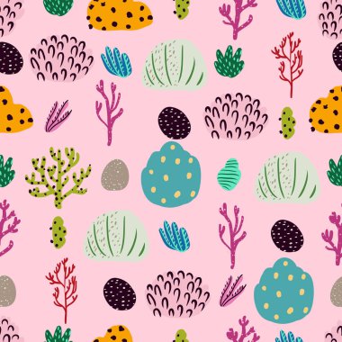 Güzel mercanları olan parlak sualtı desenleri..