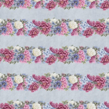 Çiçeksiz suluboya desen. El boyaması çiçekler, tebrik kartı şablonu veya ambalaj kağıdı