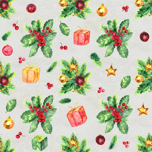 Merry Christmas seamless pattern — Stock Photo, Image