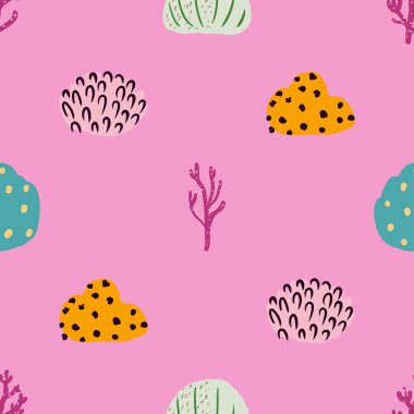 Güzel mercanları olan parlak sualtı desenleri..