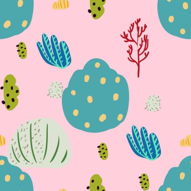 Güzel mercanları olan parlak sualtı desenleri..