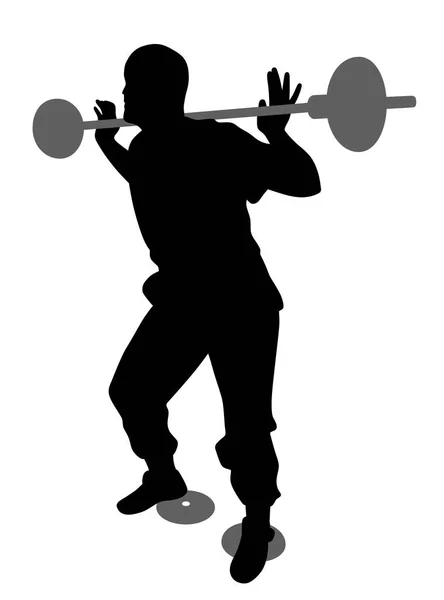 Entrenamiento deportivo antes de la competición — Vector de stock