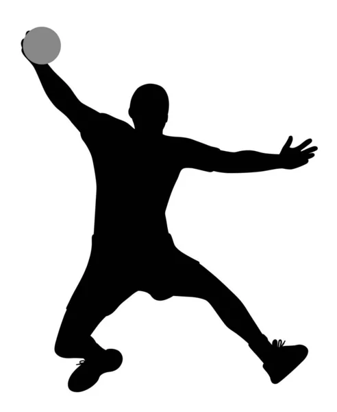 Handball player — Stock Vector