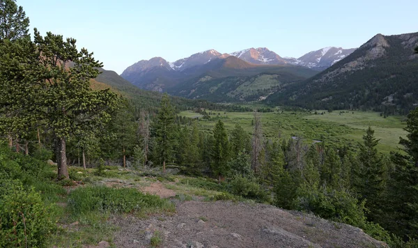 Una Magnífica Vista West Horseshoe Park Rocky Mountain National Park — Foto de Stock