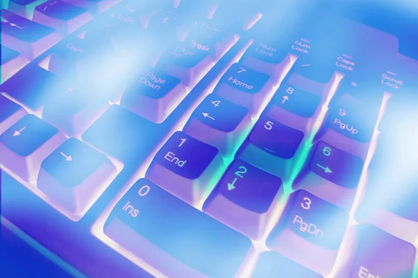 Close Computer Keyboard — Stock Photo, Image