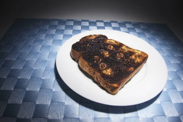 Rosinen Toast Auf Teller — Stockfoto