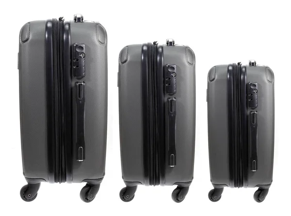 Luggages White Background — Fotografie, imagine de stoc