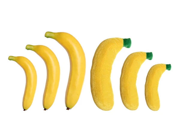 Bananas de plástico de brinquedo — Fotografia de Stock