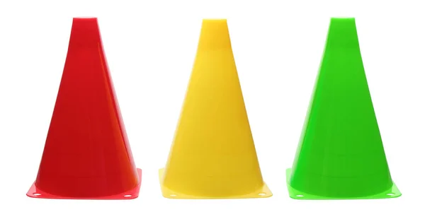 Tráfego colorido Cones — Fotografia de Stock