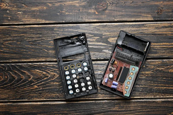 A Burnt Calculator — Stock Photo, Image