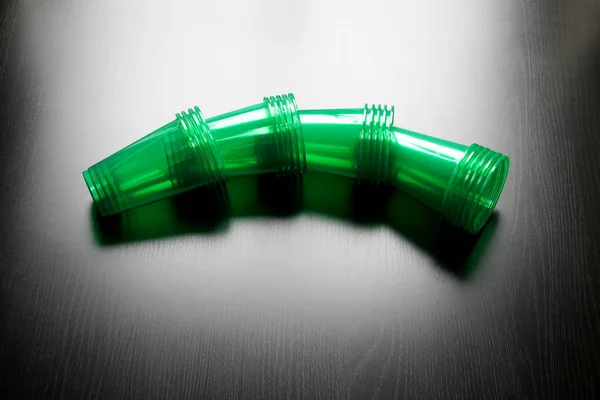 Tazas de plástico apiladas — Foto de Stock