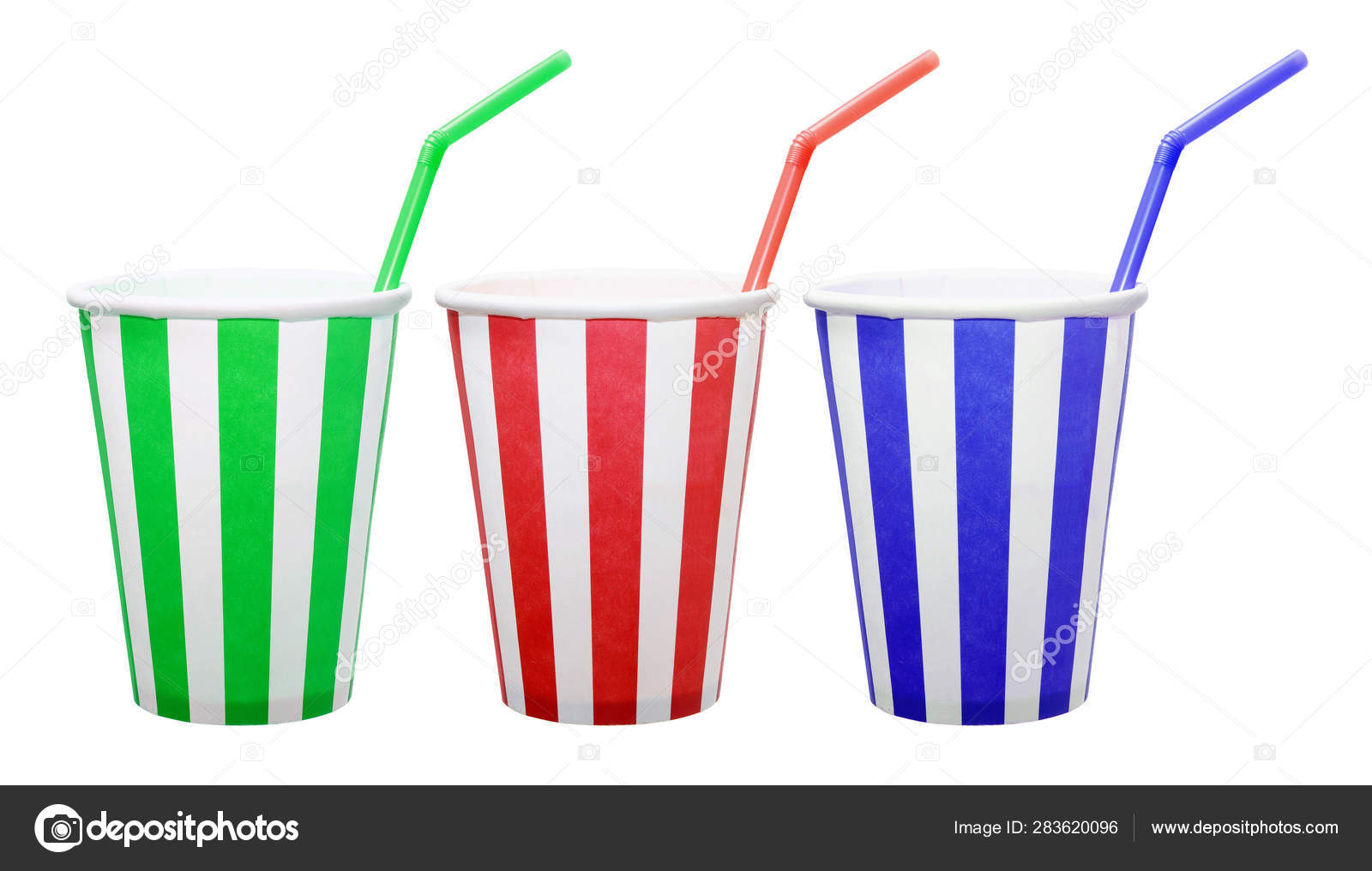 Paper Cups with Straws Stock Photo by ©newlight 283620096