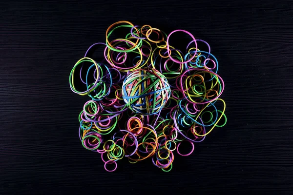 Colored Rubber Bands — Stock Photo, Image