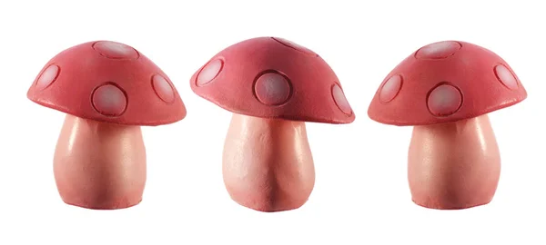 Řada houbová figurín — Stock fotografie