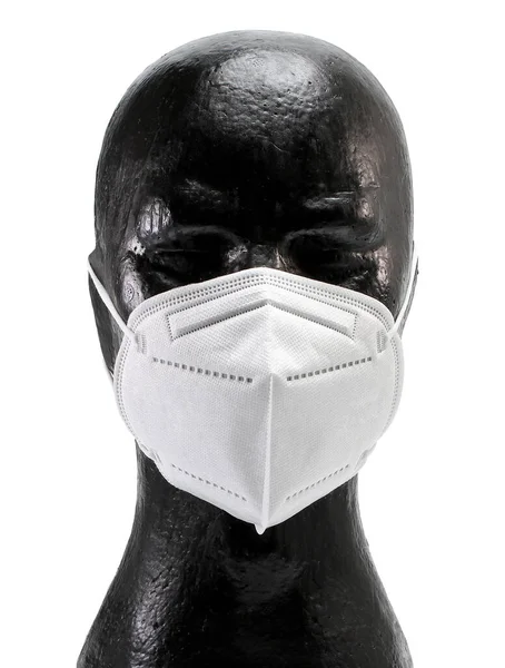 Mannequin with Face Mask on White Background