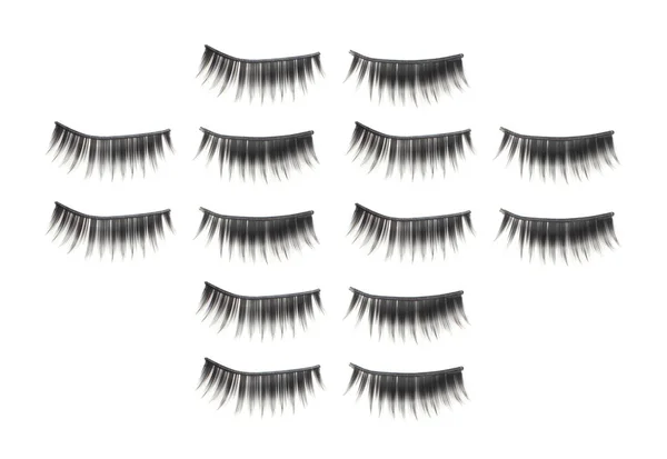 Artificial Eyelashes White Background — Stock Photo, Image